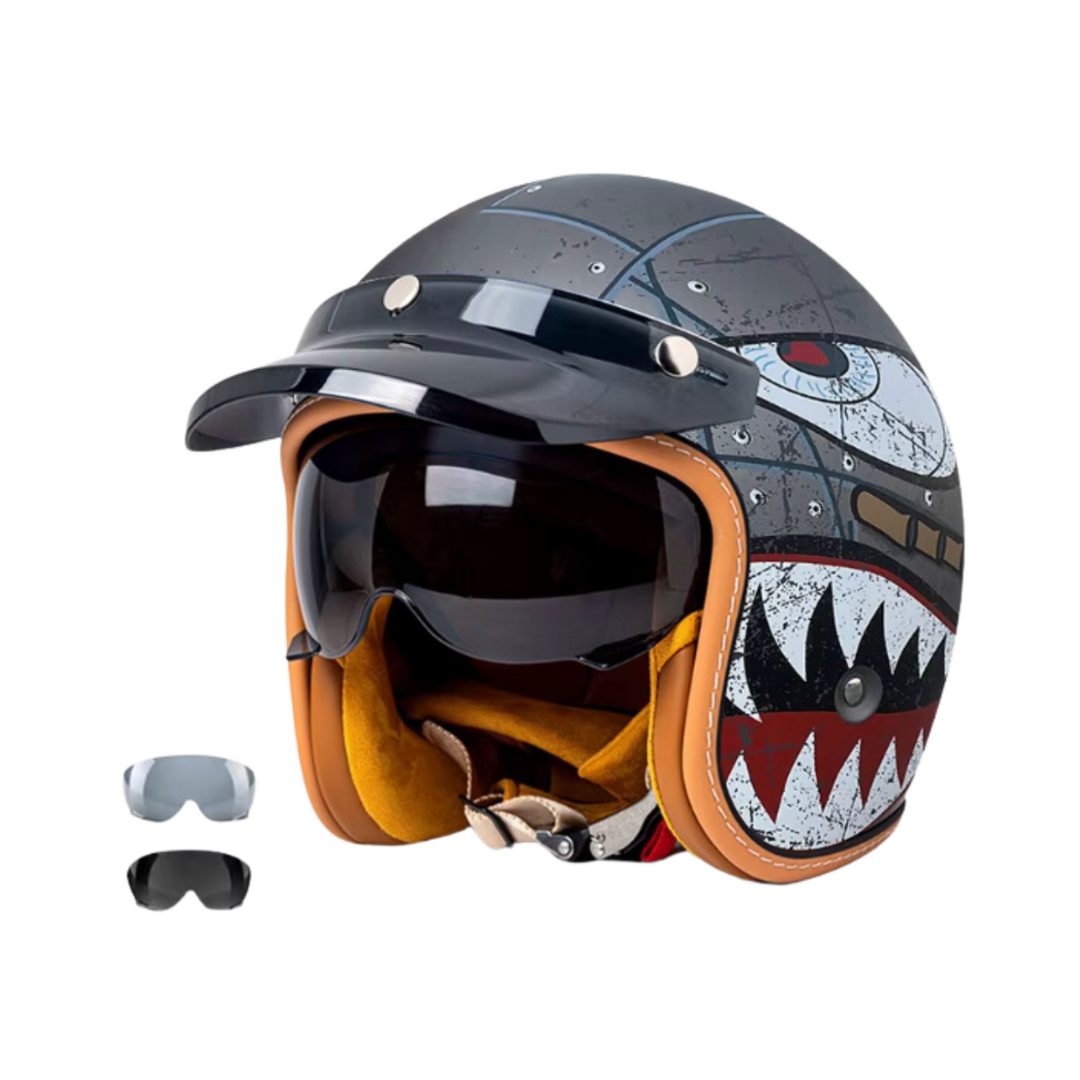 Capacete Shark Brutal (+ Viseira All Black e Viseira White)