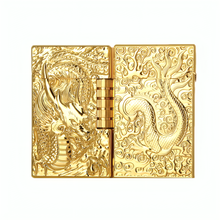 Isqueiro Gold Dragon (Compre 1 Leve 2)