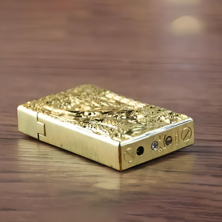 Isqueiro Gold Dragon (Compre 1 Leve 2)