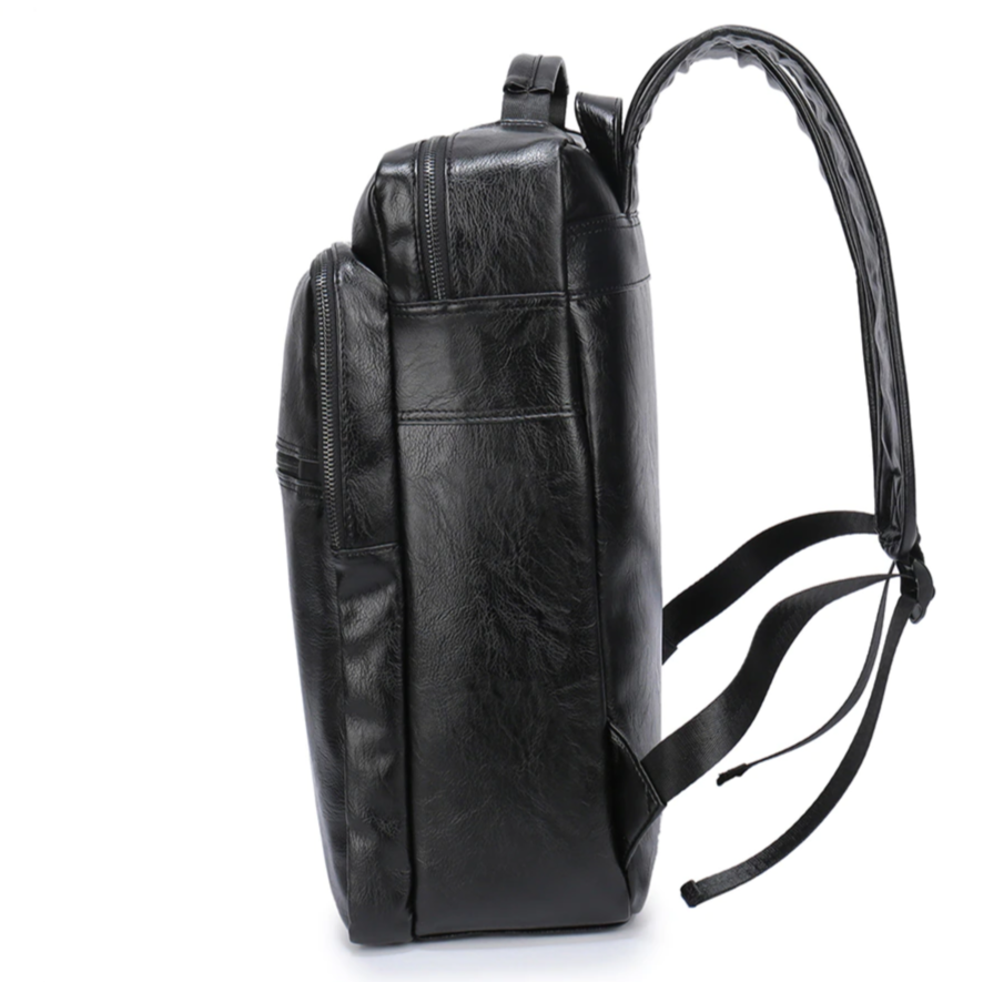 Mochila Executiva Tiradentes em Couro Preto